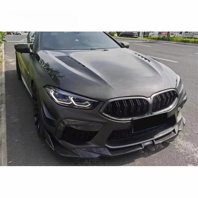 For  M8 Dry Carbon Fiber YG Hood Body Kit  M8 Upgrade YG Dry Carbon Vented Hood